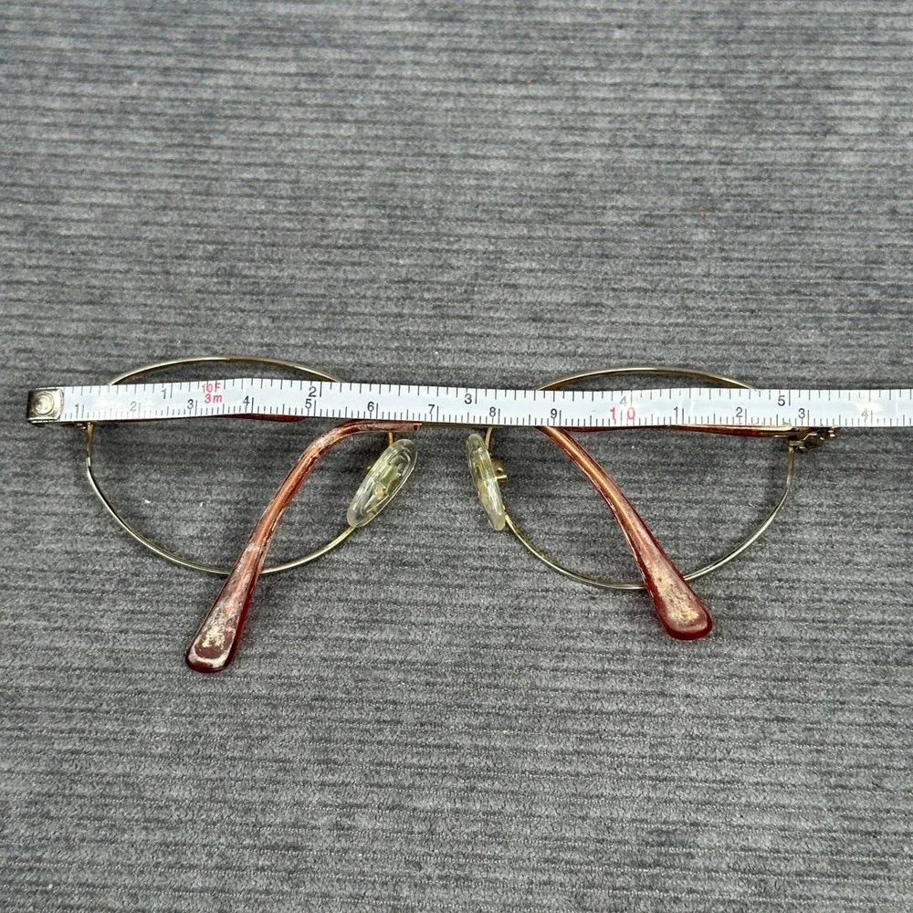 Sophia Loren Zyloware M80 Gold Oval Y2K Eyeglasses Frames Vintage Womens Vtg